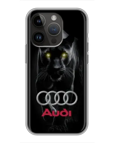 Чохол для iPhone 14 Pro Max з картинкою «Пантера та Audi»