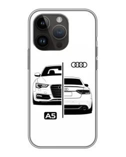 Чохол для iPhone 14 Pro Max з картинкою «Audi — контрастний дизайн»