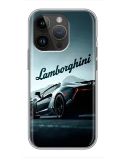 Чехол для iPhone 14 Pro Max с картинкой «Классическая надпись Lamborghini» Чехол для iPhone 14 Pro Max с картинкой «Классическая надпись Lamborghini»