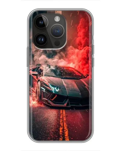 Чехол для iPhone 14 Pro Max с картинкой «Lamborghini красный дым» Чехол для iPhone 14 Pro Max с картинкой «Lamborghini красный дым»