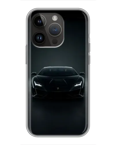 Чехол для iPhone 14 Pro Max с картинкой «Черный Lamborghini Aventador» Чехол для iPhone 14 Pro Max с картинкой «Черный Lamborghini Aventador»