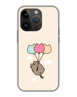Чехол для iPhone 14 Pro Max с картинкой «Пушин на шариках»