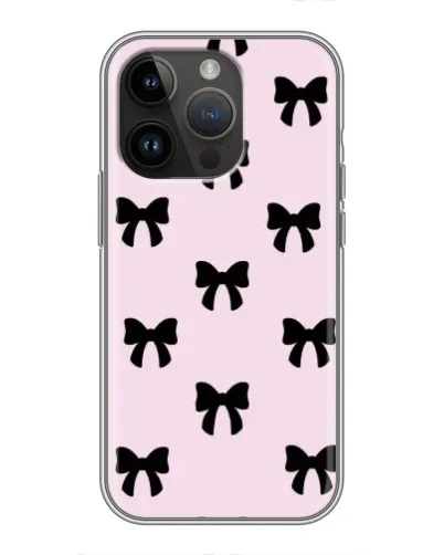 Чохол для iPhone 14 Pro Max з картинкою «Чорні банти Coquette» Чохол для iPhone 14 Pro Max з картинкою «Чорні банти Coquette»