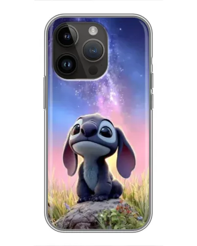 Чехол для iPhone 14 Pro Max с картинкой «Стич на рассвете»