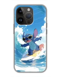 Чехол для iPhone 14 Pro Max с картинкой «Стич на волне» Чехол для iPhone 14 Pro Max с картинкой «Стич на волне»