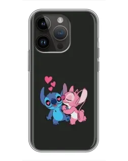 Чехол для iPhone 14 Pro Max с картинкой «Анжел целует Стича» Чехол для iPhone 14 Pro Max с картинкой «Анжел целует Стича»