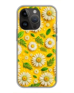 Чехол для iPhone 14 Pro Max с картинкой «Ромашковое солнце»