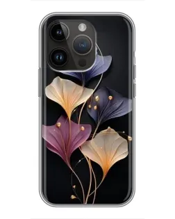 Чехол для iPhone 14 Pro Max с картинкой «Лиловые цветы грации»