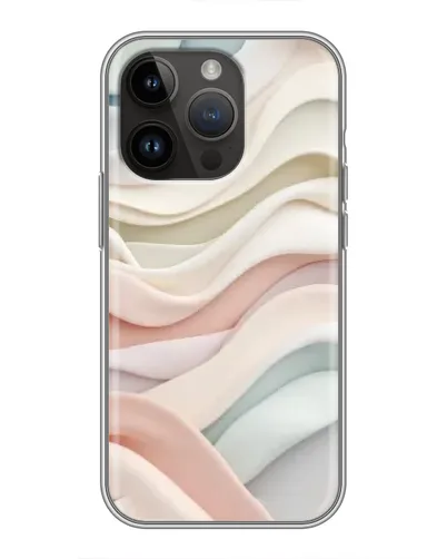 Чехол для iPhone 14 Pro Max с картинкой «Пастельные нежные волны»