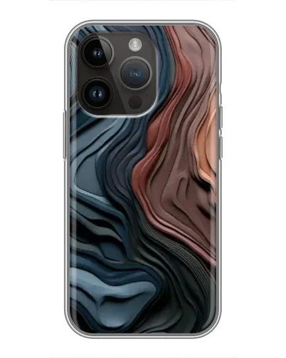 Чехол для iPhone 14 Pro Max с картинкой «Цветные волны каньона»