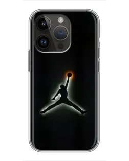 Чохол для iPhone 14 Pro з картинкою «Jordan Gradient Logo»