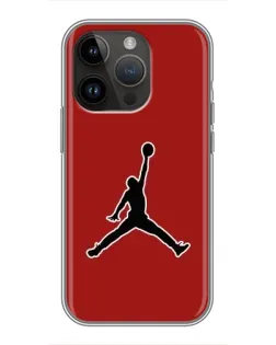 Чохол для iPhone 14 Pro з картинкою «Jordan Red Back»