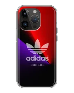Чехол для iPhone 14 Pro с картинкой «Adidas Red Neon»