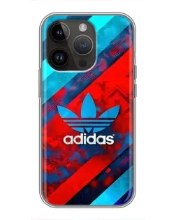Чехол для iPhone 14 Pro с картинкой «Абстракция Adidas»