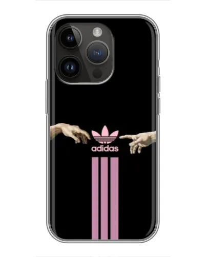Чехол для iPhone 14 Pro с картинкой «Adidas Hands»