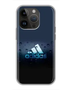 Чехол для iPhone 14 Pro с картинкой «Adidas Water Drops»
