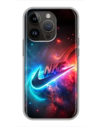 Чохол для iPhone 14 Pro з картинкою «Вогняний логотип Nike»