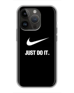 Чохол для iPhone 14 Pro з картинкою «Класичний принт Nike» Чохол для iPhone 14 Pro з картинкою «Класичний принт Nike»