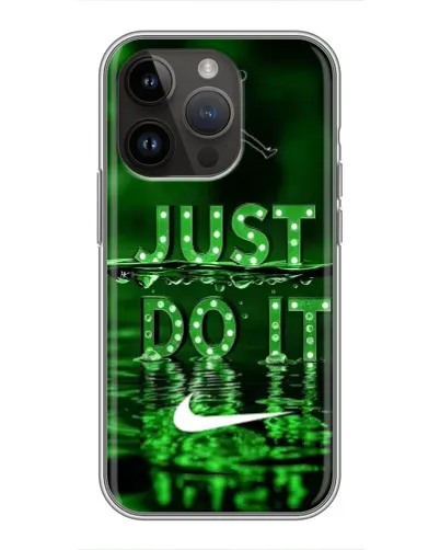 Чохол для iPhone 14 Pro з картинкою «Зелений неоновий Nike»