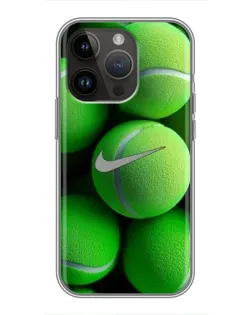Чохол для iPhone 14 Pro з картинкою «Тенісні м'ячі Найк» Чохол для iPhone 14 Pro з картинкою «Тенісні м'ячі Найк»