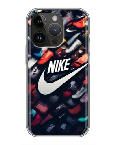 Чохол для iPhone 14 Pro з картинкою «Колекція кросівок Nike»