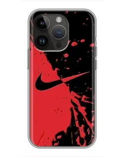 Чохол для iPhone 14 Pro з картинкою «Червоні бризки Nike» Чохол для iPhone 14 Pro з картинкою «Червоні бризки Nike»