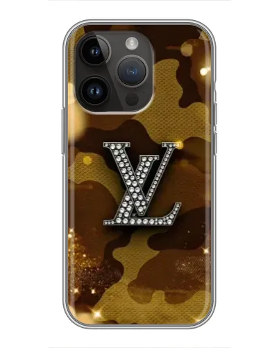 Чехол для iPhone 14 Pro с картинкой «Камуфляжный Louis Vuitton»