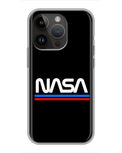Чохол для iPhone 14 Pro з картинкою «NASA — класика Red Blue» Чохол для iPhone 14 Pro з картинкою «NASA — класика Red Blue»