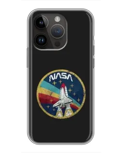 Чохол для iPhone 14 Pro з картинкою «NASA — емблема місії»