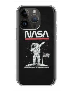 Чохол для iPhone 14 Pro з картинкою «NASA — крокуємо по Місяцю» Чохол для iPhone 14 Pro з картинкою «NASA — крокуємо по Місяцю»