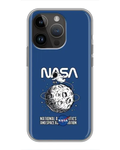 Чохол для iPhone 14 Pro з картинкою «NASA — місячна місія» Чохол для iPhone 14 Pro з картинкою «NASA — місячна місія»