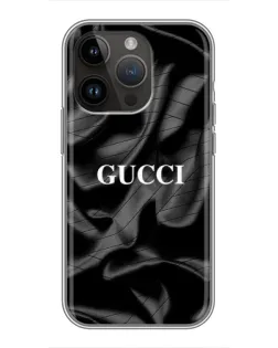 Чехол для iPhone 14 Pro с картинкой «Gucci — шелковые волны»