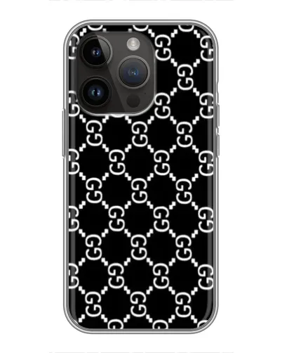 Чехол для iPhone 14 Pro с картинкой «Gucci — сетчатый паттерн»
