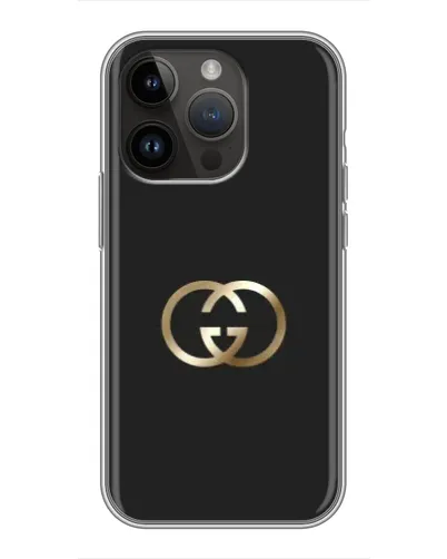 Чехол для iPhone 14 Pro с картинкой «Минимализм Gucci»
