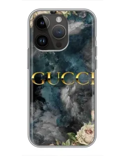 Чохол для iPhone 14 Pro з картинкою «Абстрактні квіти Gucci» Чохол для iPhone 14 Pro з картинкою «Абстрактні квіти Gucci»