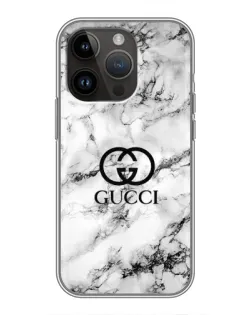 Чохол для iPhone 14 Pro з картинкою «Gucci — мармуровий шик» Чохол для iPhone 14 Pro з картинкою «Gucci — мармуровий шик»