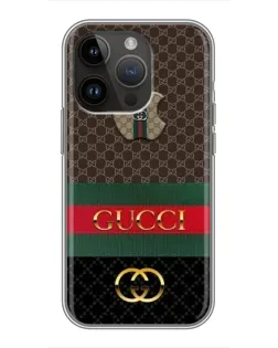 Чохол для iPhone 14 Pro з картинкою «Gucci — брендований десерт» Чохол для iPhone 14 Pro з картинкою «Gucci — брендований десерт»