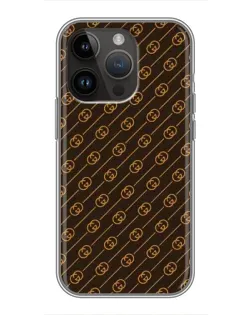 Чохол для iPhone 14 Pro з картинкою «Gucci — золоті діагоналі» Чохол для iPhone 14 Pro з картинкою «Gucci — золоті діагоналі»