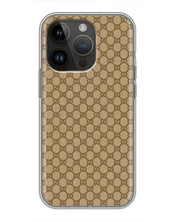 Чохол для iPhone 14 Pro з картинкою «Gucci — класичний беж» Чохол для iPhone 14 Pro з картинкою «Gucci — класичний беж»