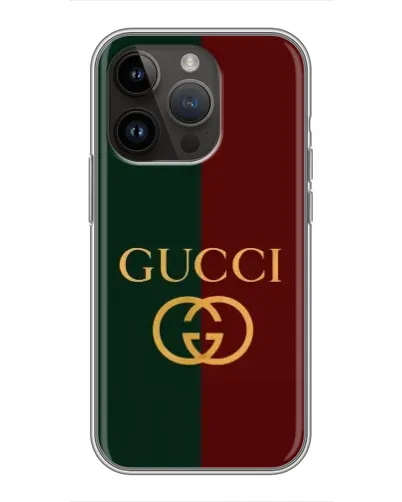 Чехол для iPhone 14 Pro с картинкой «Gucci — темно-зеленый градиент» Чехол для iPhone 14 Pro с картинкой «Gucci — темно-зеленый градиент»