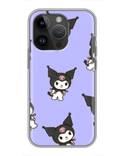 Чехол для iPhone 14 Pro с картинкой «Паттерн с Kuromi»