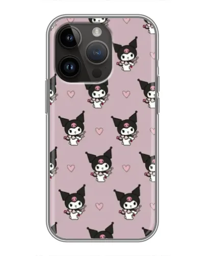 Чехол для iPhone 14 Pro с картинкой «Kuromi — ночной сон»
