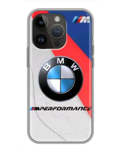 Чехол для iPhone 14 Pro с картинкой «BMW Performance стиль»