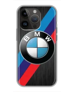 Чохол для iPhone 14 Pro з картинкою «BMW M-stripes стиль»