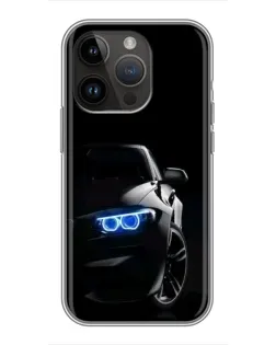 Чохол для iPhone 14 Pro з картинкою «BMW — нічний погляд»