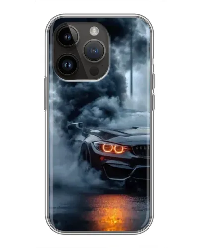 Чехол для iPhone 14 Pro с картинкой «BMW M-Power — абстракция» Чехол для iPhone 14 Pro с картинкой «BMW M-Power — абстракция»