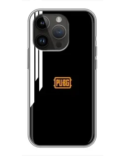 Чехол для iPhone 14 Pro с картинкой «PUBG — вертикальные линии»