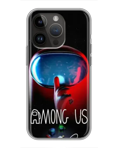 Чехол для iPhone 14 Pro с картинкой «Красный импостер — макро» Чехол для iPhone 14 Pro с картинкой «Красный импостер — макро»