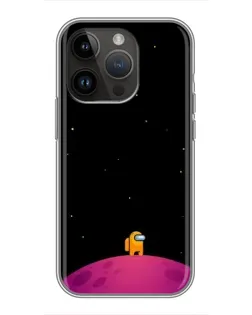 Чехол для iPhone 14 Pro с картинкой «Одинокий герой на планете»