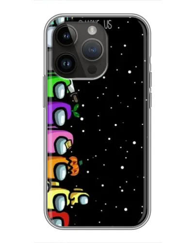 Чехол для iPhone 14 Pro с картинкой «Команда Among Us» Чехол для iPhone 14 Pro с картинкой «Команда Among Us»